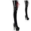 Pleaser - ADORE4001WR Platform Overknee Boots - Black Product image